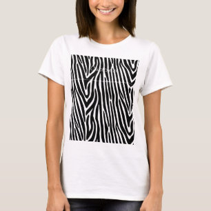 T-shirt Zebra Stripes Motif Thunder_Cove