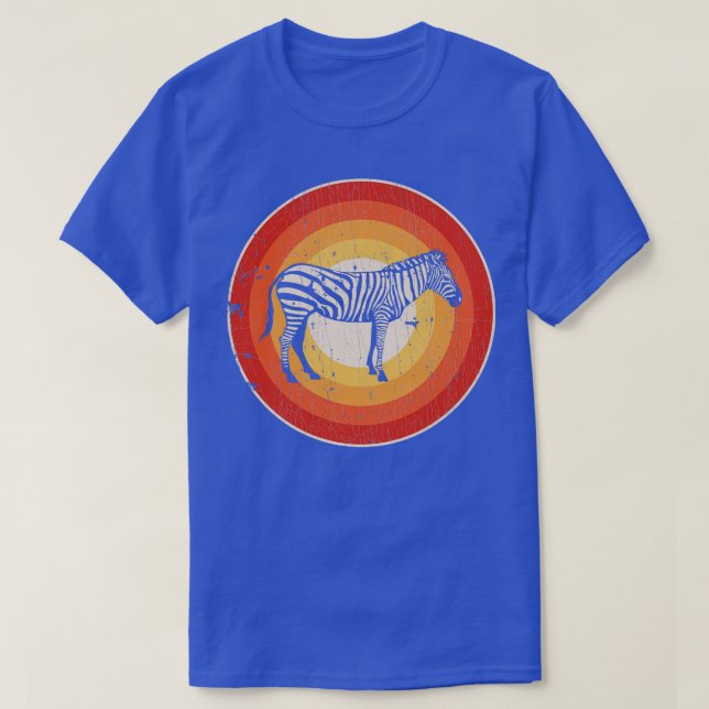 T-shirt Zebra Sunset Retro pour Hommes Femmes Garçons Fill (Design devant)