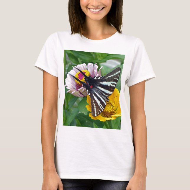 T-shirt Zebra Swallowtail+Japonais Beetle (Devant)