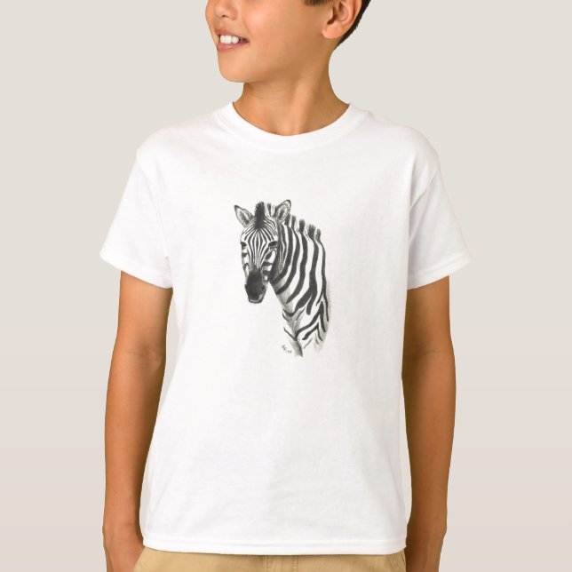 T-shirt Zebra White & Black Ringer Tee (Devant)