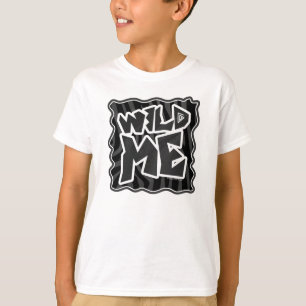 T-shirt Zebra Wild me Noir et gris