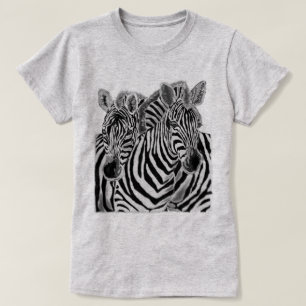T-shirt Zebras Hug - Amour - Peinture