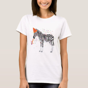T-shirt Zèbre - Animaux ayant une fête