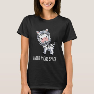 T-shirt Zèbre Astronaute Rayures Animal Africain J'ai Bes