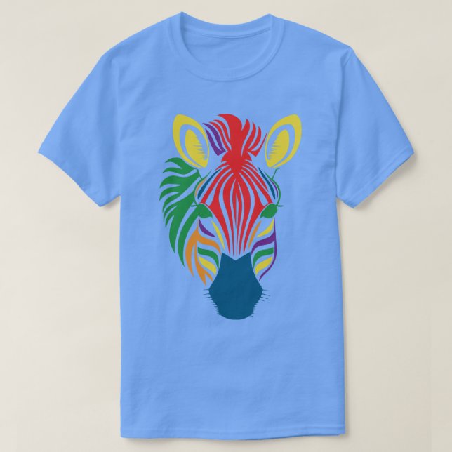 T-shirt Zèbre couleur 1 (Design devant)