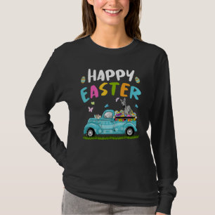 T-shirt Zèbre Cute Avec Oreilles De Lapin Chasse D'Oeufs C