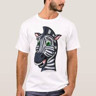 T-shirt Zèbre de bande dessinée