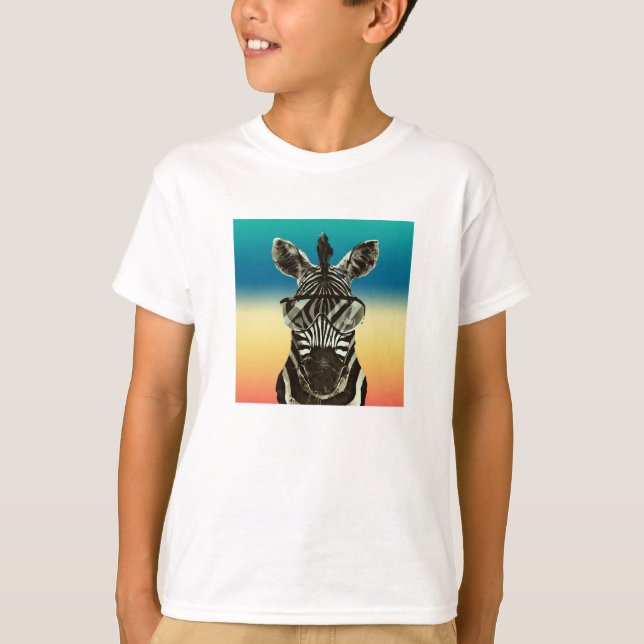 T-shirt Zèbre de safari de zèbre avec l'animal frais de (Devant)