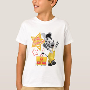 T-shirt Zèbre Excited préscolaire de ZOU bonjour petit
