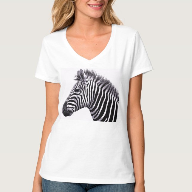 T-shirt Zèbre Funky (Devant)