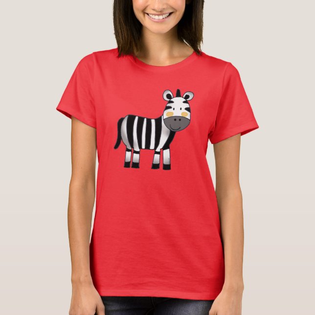 T-shirt zèbre mignon (Devant)