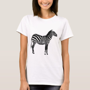 T-shirt Zèbre - noir et blanc