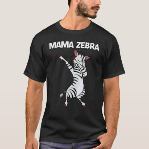 T-shirt Zèbre pour femme maman animal de zoo africain 1