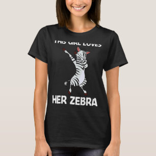 T-shirt Zèbre pour les filles enfants Zoo Africain Animal