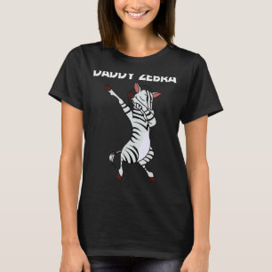 T-shirt Zèbre pour les hommes papa zoo africain animal
