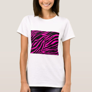 T-shirt zèbre rose