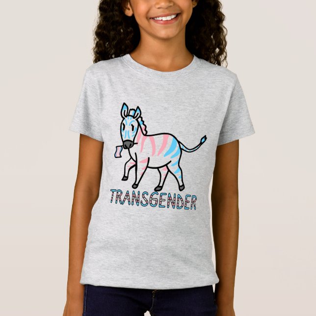 T-Shirt Zèbre transgenre (Devant)