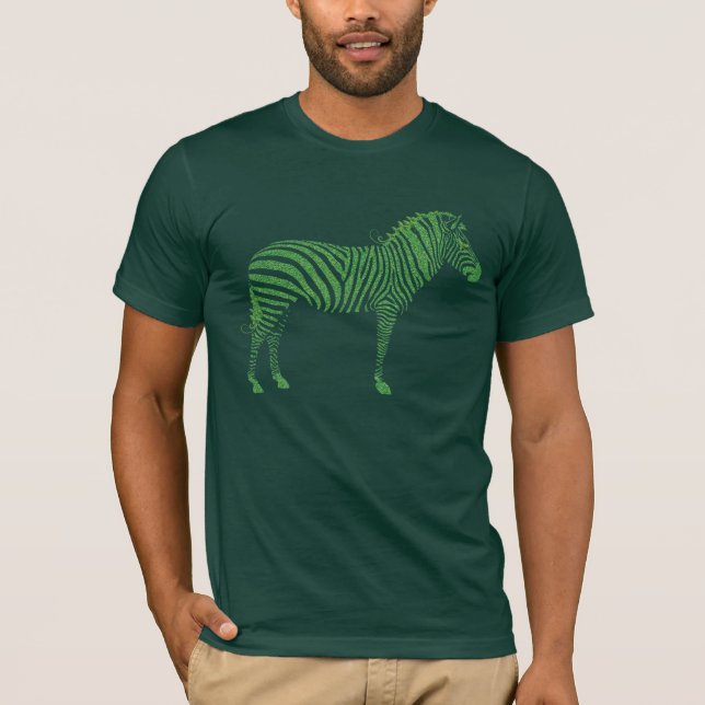 T-shirt Zèbre vert (Devant)