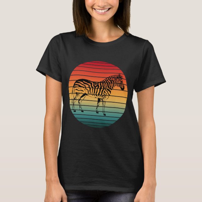 T-shirt zèbre vintage (Devant)