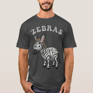 T-shirt Zèbres enfant animal rétro