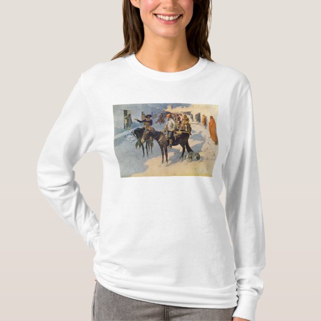 T-shirt Zebulon Pike entrant dans Santa Fe (Devant)