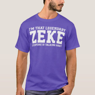T-shirt Zeke Nom Personnel Drôle Zeke drôle famille vintag