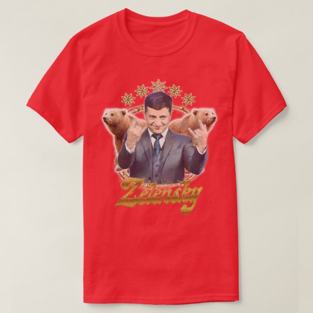 T-shirt Zelensky Ukraine Retro Fan Art Design2 (Design devant)