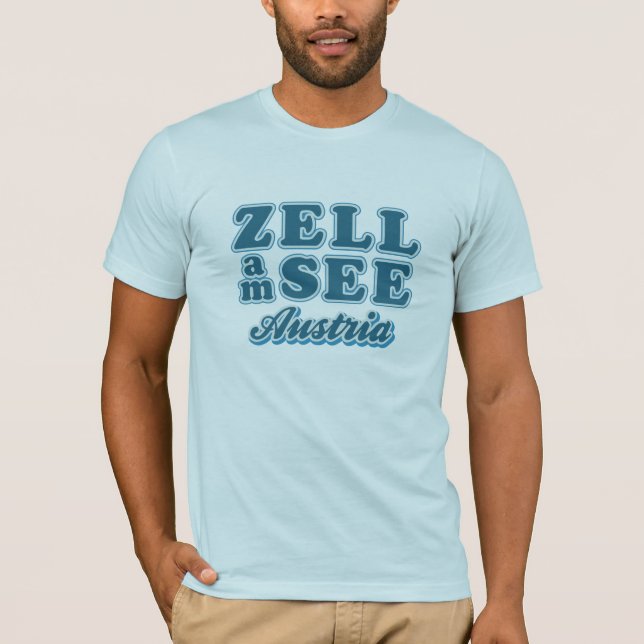 T-shirt Zell am See, Chemise Autriche - choisir style, cou (Devant)