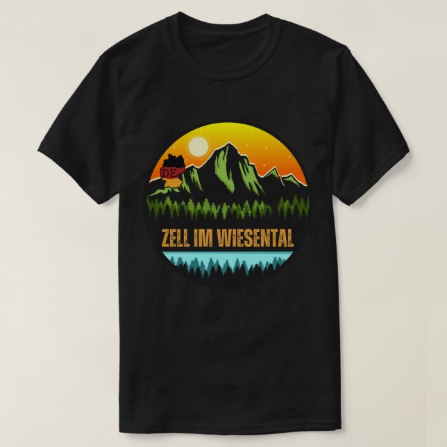 T-shirt Zell im Wiesental, Bade-Wurtemberg Allemagne (Design devant)