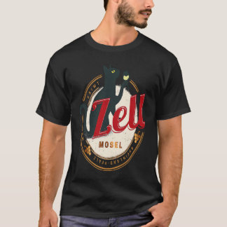 T-shirt Zell with Cat Vintage Moselle Rhineland Palatinate