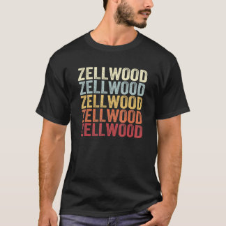 T-shirt Zellwood Florida Zellwood FL Retro Vintage Text