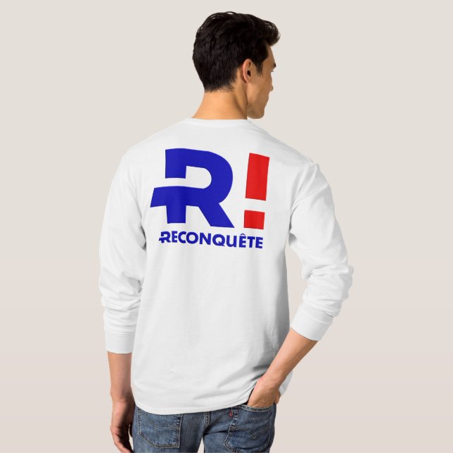 T-shirt Zemmour président 2022 (Dos entier)