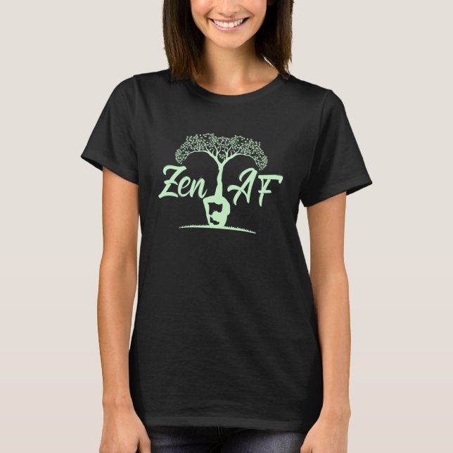 T-shirt Zen AF Yoga  For Men Women  Meditation  1 (Devant)