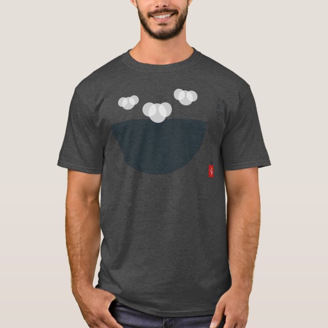 T-shirt Zen Brew Japanese Great Wave Coffee Bowl Ukiyoe Mi (Devant)