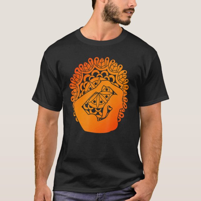 T-shirt Zen Buddhism Spiritual Mediation Mandala Yoga (Devant)