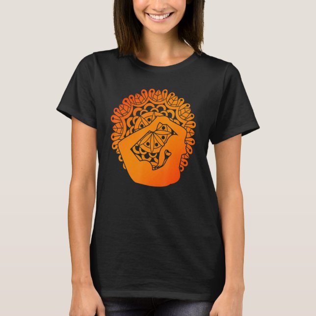 T-shirt Zen Buddhism Spiritual Mediation Mandala Yoga (Devant)