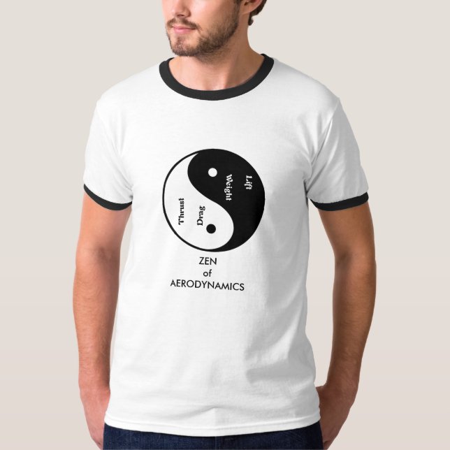 T-shirt Zen d'aérodynamique (Devant)
