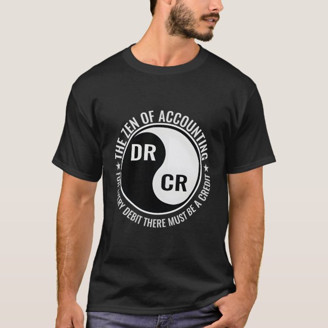 T-shirt Zen De Comptable (Devant)