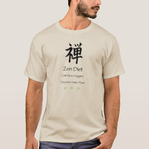 T-shirt Zen Diet Manger Plus de Légumes