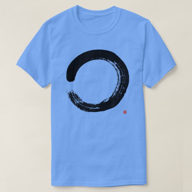 T-shirt Zen Enso Artistique Japonais Enso Peinture circula (Design devant)