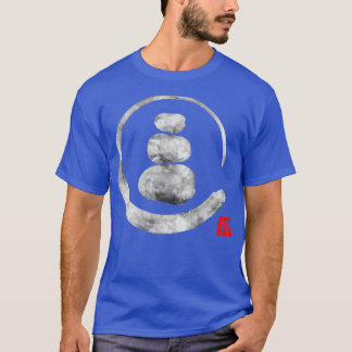 T-shirt Zen Enso Circle and Zen stones
