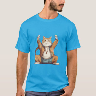 T-shirt Zen Feline Elegance