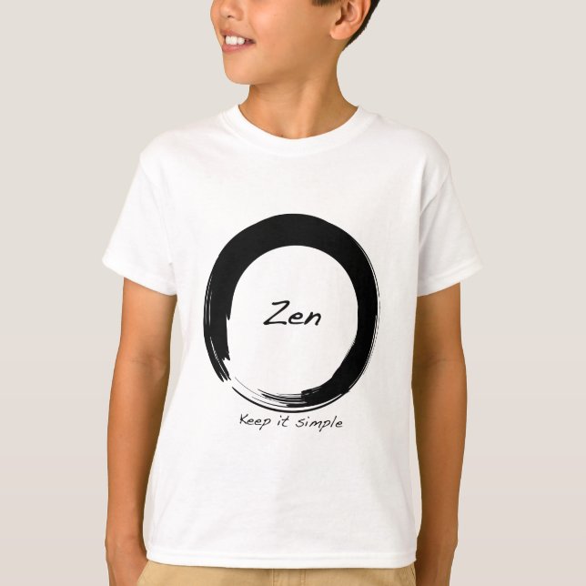 T-shirt Zen : Gardez-le simple (Devant)