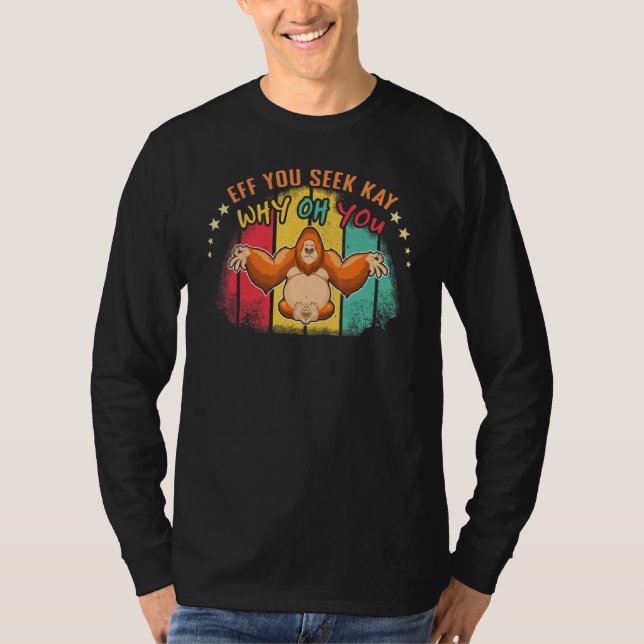 T-shirt Zen Namaste Méditation Animale Pourquoi Vous Singe (Devant)