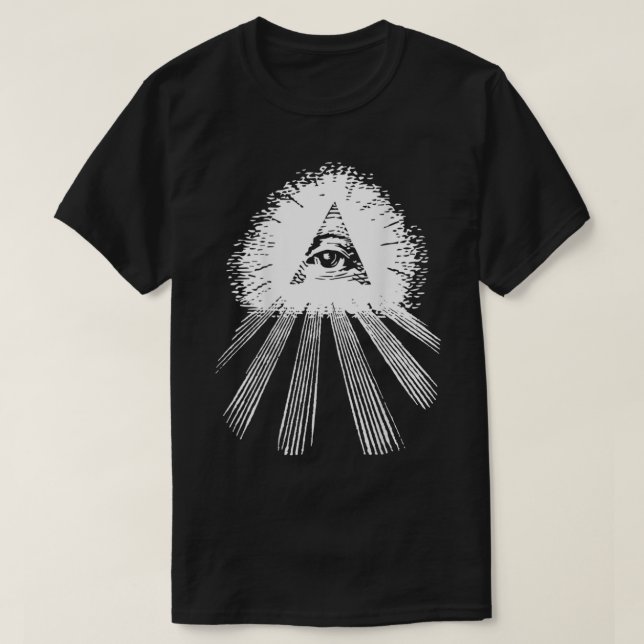 T-shirt Zen Ninja Oeil de Horus Protection Bénédiction Ret (Design devant)