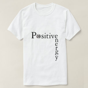 T-shirt Zen Om énergie positive minimaliste yoga blanc che