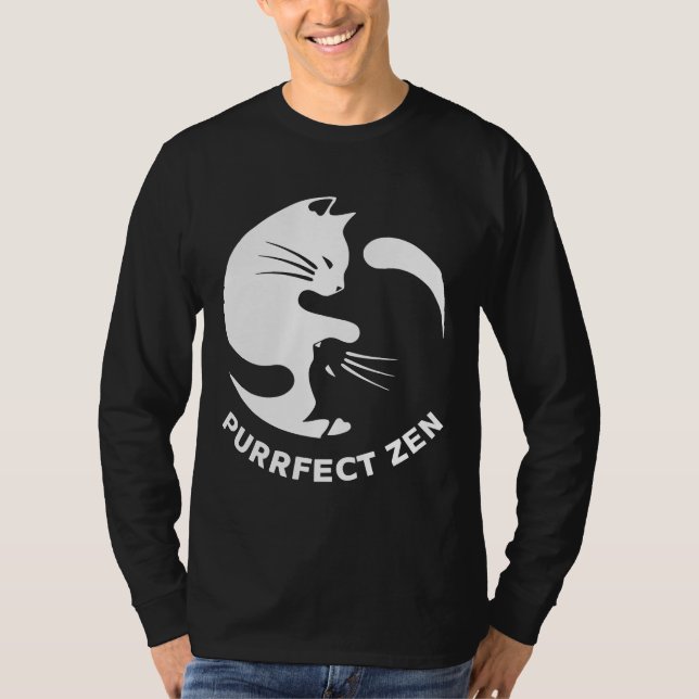 T-shirt Zen Purrfect Zen Relaxé Convient (Devant)