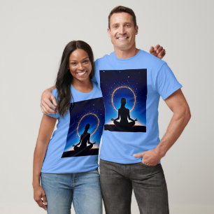 T-shirt Zen sous les étoiles : Méditation cosmique