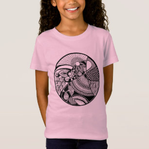 T-Shirt Zendala abstrait sur le cercle