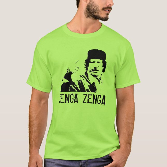 T-shirt Zenga Zenga ! (édition de vert de chaux) (Devant)